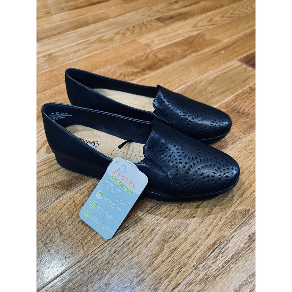 Baretraps Women's Amry Slip On Loafer Size 8M Black Comfort Shoes